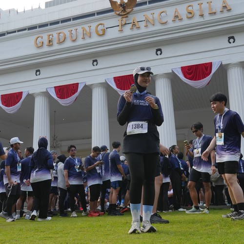 Race photo from KEMLU RUN 2026