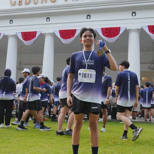 Race photo from KEMLU RUN 2026