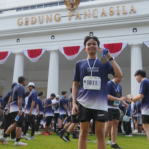 Race photo from KEMLU RUN 2026