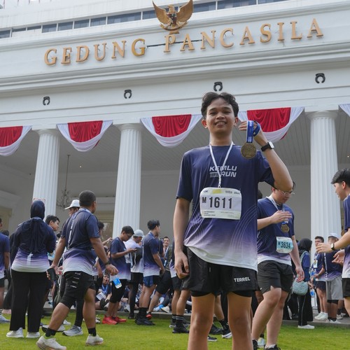 Race photo from KEMLU RUN 2026