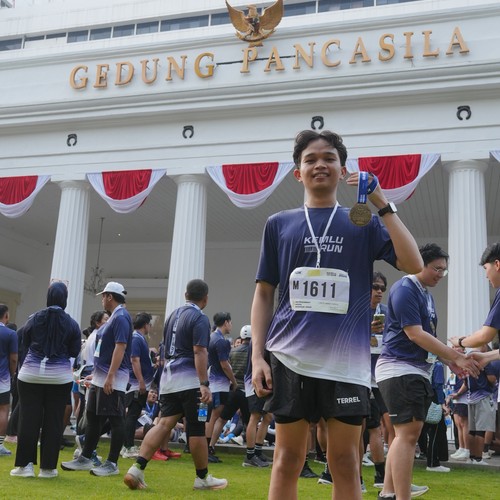 Race photo from KEMLU RUN 2026