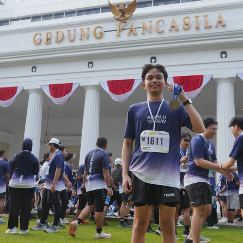 Race photo from KEMLU RUN 2026