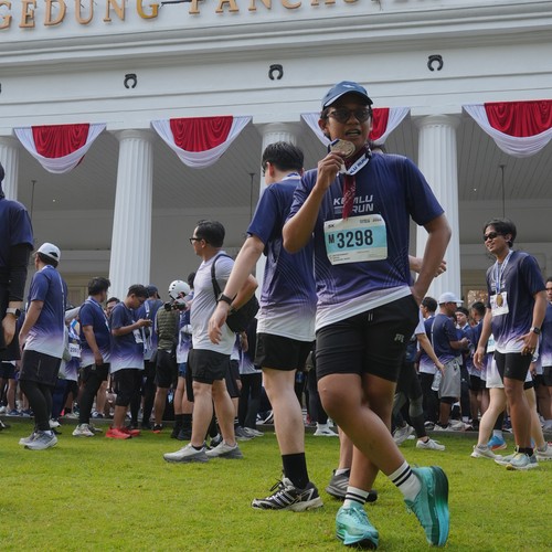 Race photo from KEMLU RUN 2026