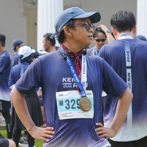 Race photo from KEMLU RUN 2026