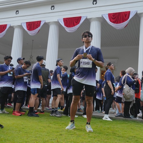 Race photo from KEMLU RUN 2026