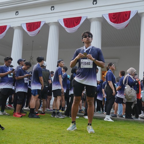 Race photo from KEMLU RUN 2026