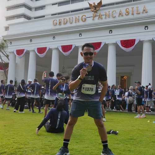 Race photo from KEMLU RUN 2026