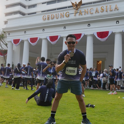 Race photo from KEMLU RUN 2026