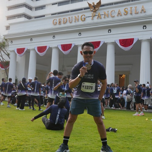 Race photo from KEMLU RUN 2026