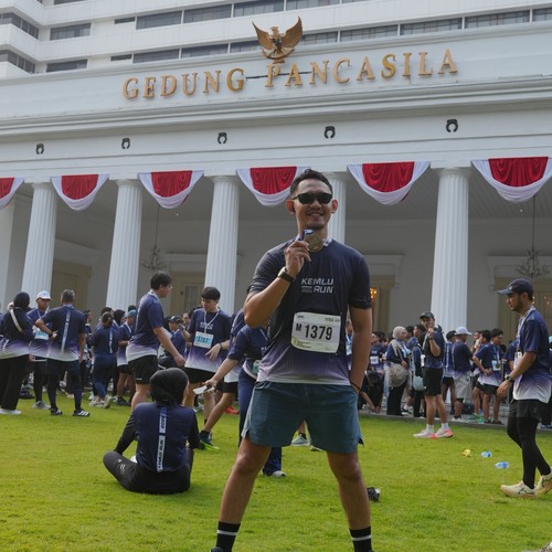 Race photo from KEMLU RUN 2026