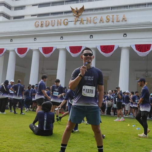 Race photo from KEMLU RUN 2026