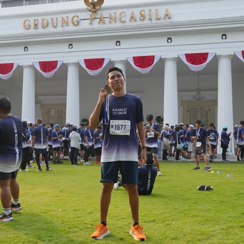Race photo from KEMLU RUN 2026