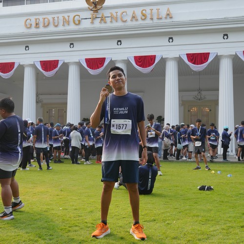 Race photo from KEMLU RUN 2026