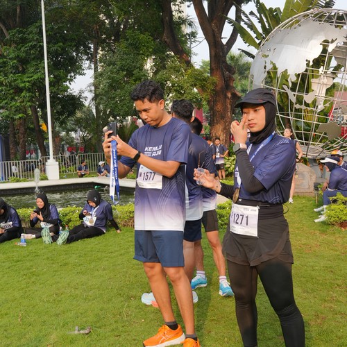 Race photo from KEMLU RUN 2026
