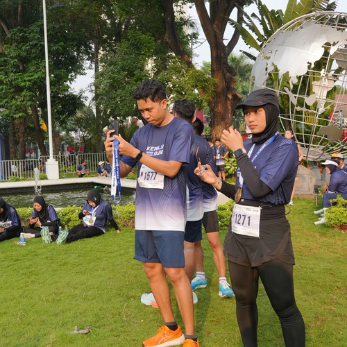 Race photo from KEMLU RUN 2026