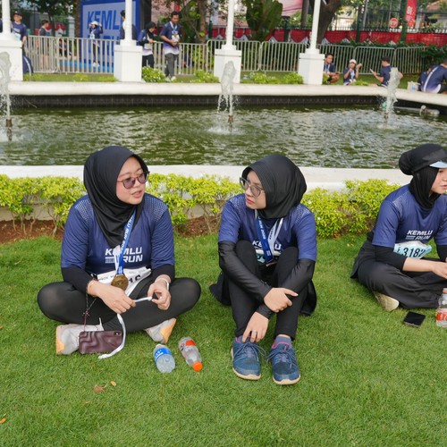 Race photo from KEMLU RUN 2026
