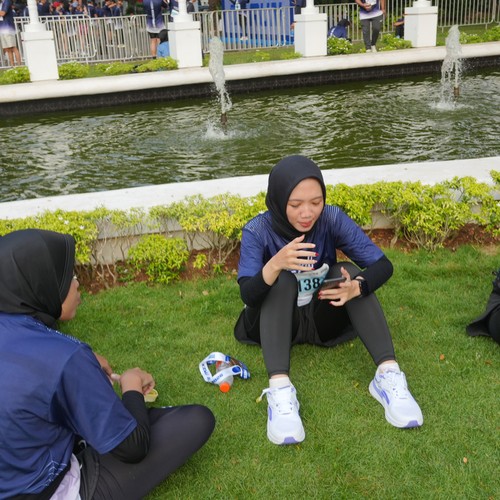 Race photo from KEMLU RUN 2026