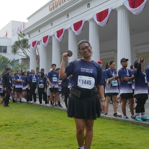 Race photo from KEMLU RUN 2026