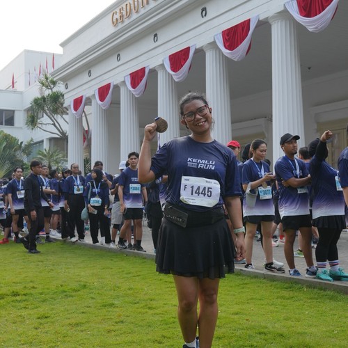 Race photo from KEMLU RUN 2026