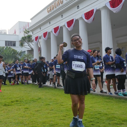 Race photo from KEMLU RUN 2026