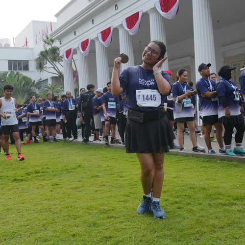 Race photo from KEMLU RUN 2026