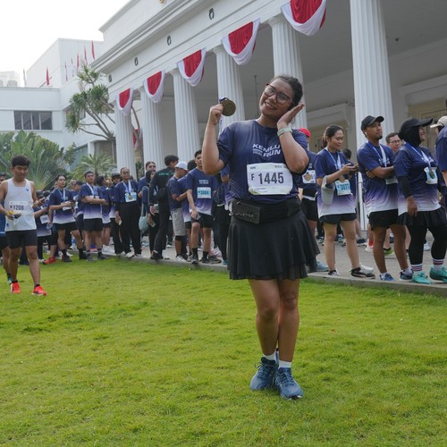 Race photo from KEMLU RUN 2026