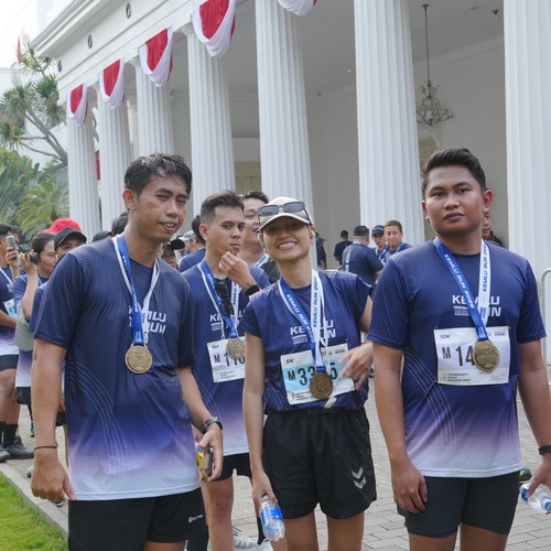 Race photo from KEMLU RUN 2026