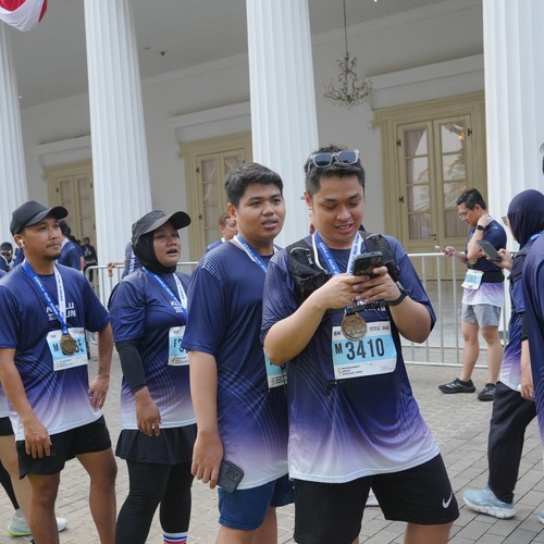 Race photo from KEMLU RUN 2026