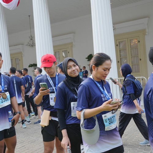 Race photo from KEMLU RUN 2026