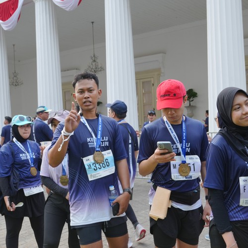Race photo from KEMLU RUN 2026