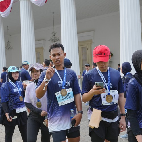 Race photo from KEMLU RUN 2026