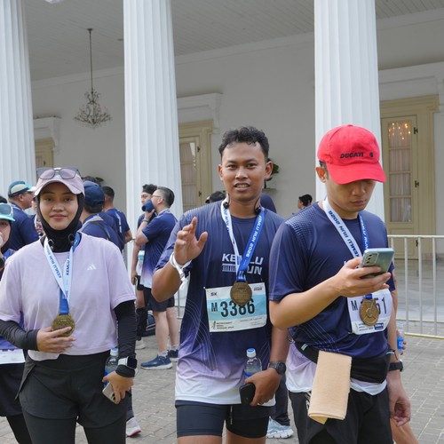 Race photo from KEMLU RUN 2026