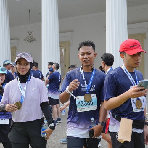 Race photo from KEMLU RUN 2026