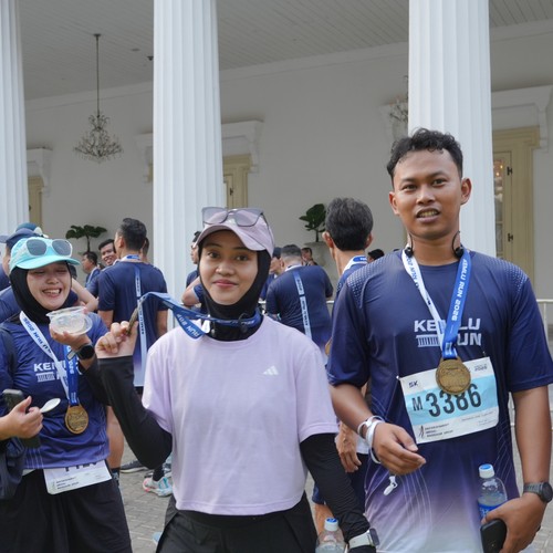 Race photo from KEMLU RUN 2026