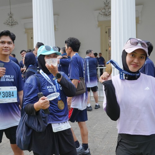 Race photo from KEMLU RUN 2026