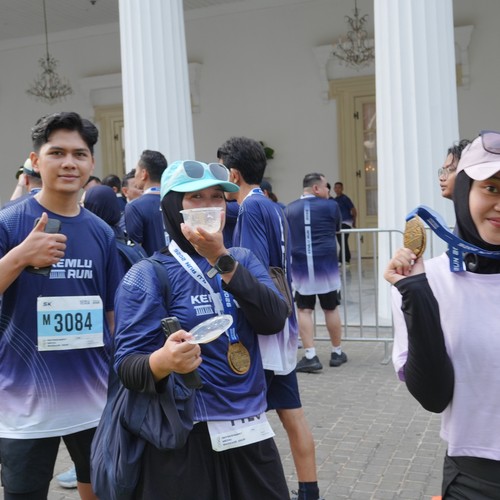 Race photo from KEMLU RUN 2026