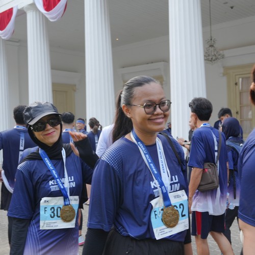 Race photo from KEMLU RUN 2026