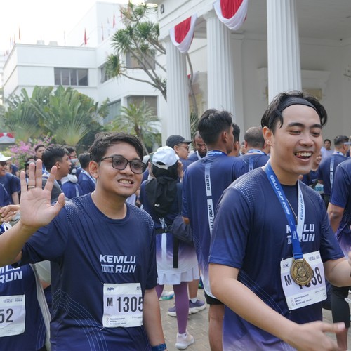 Race photo from KEMLU RUN 2026