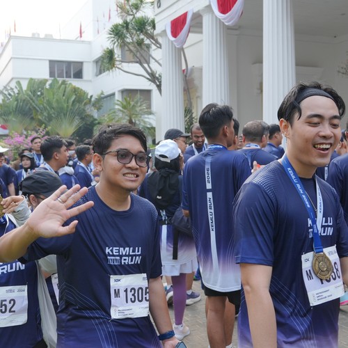 Race photo from KEMLU RUN 2026