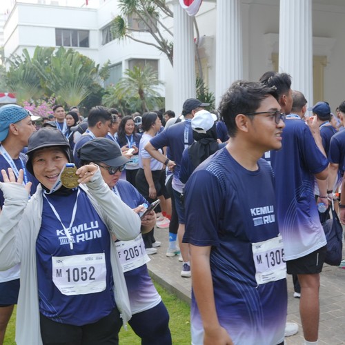 Race photo from KEMLU RUN 2026