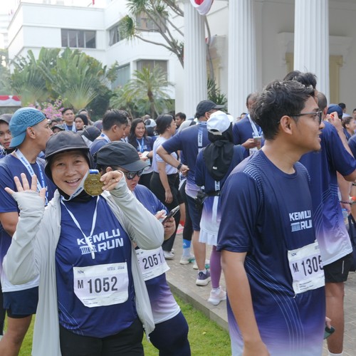 Race photo from KEMLU RUN 2026