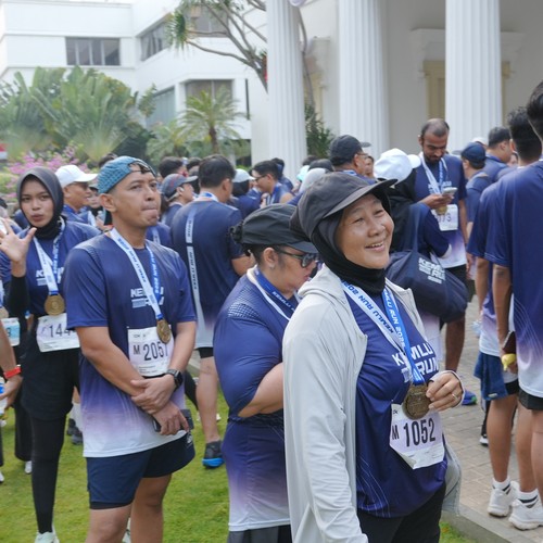 Race photo from KEMLU RUN 2026