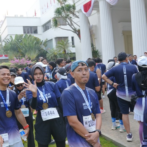 Race photo from KEMLU RUN 2026