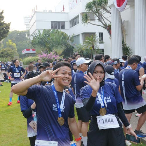 Race photo from KEMLU RUN 2026