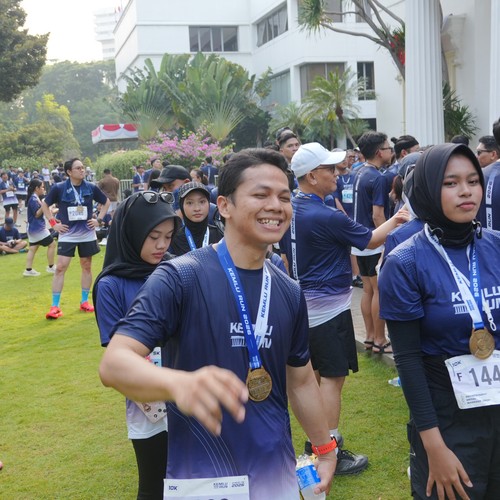 Race photo from KEMLU RUN 2026