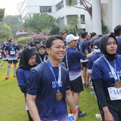 Race photo from KEMLU RUN 2026