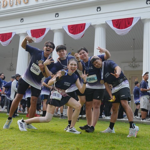 Race photo from KEMLU RUN 2026