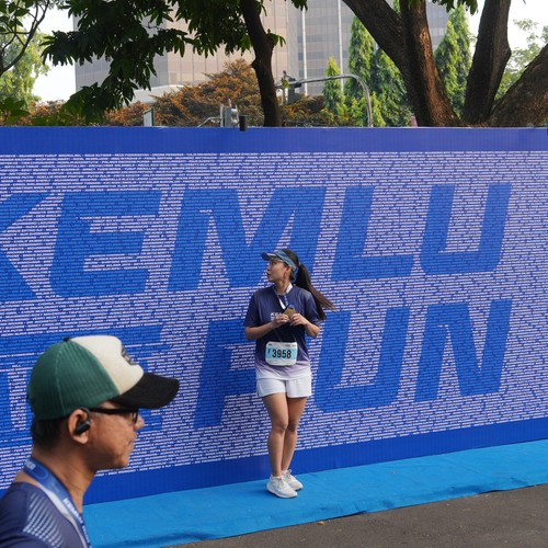 Race photo from KEMLU RUN 2026
