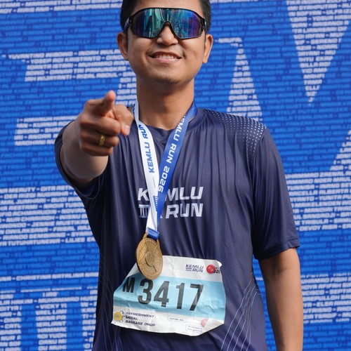 Race photo from KEMLU RUN 2026