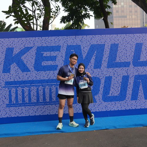 Race photo from KEMLU RUN 2026